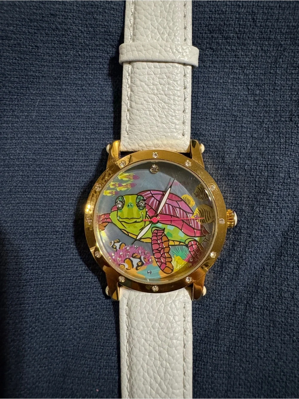 Bertha Turtle Mother of Pearl Watch